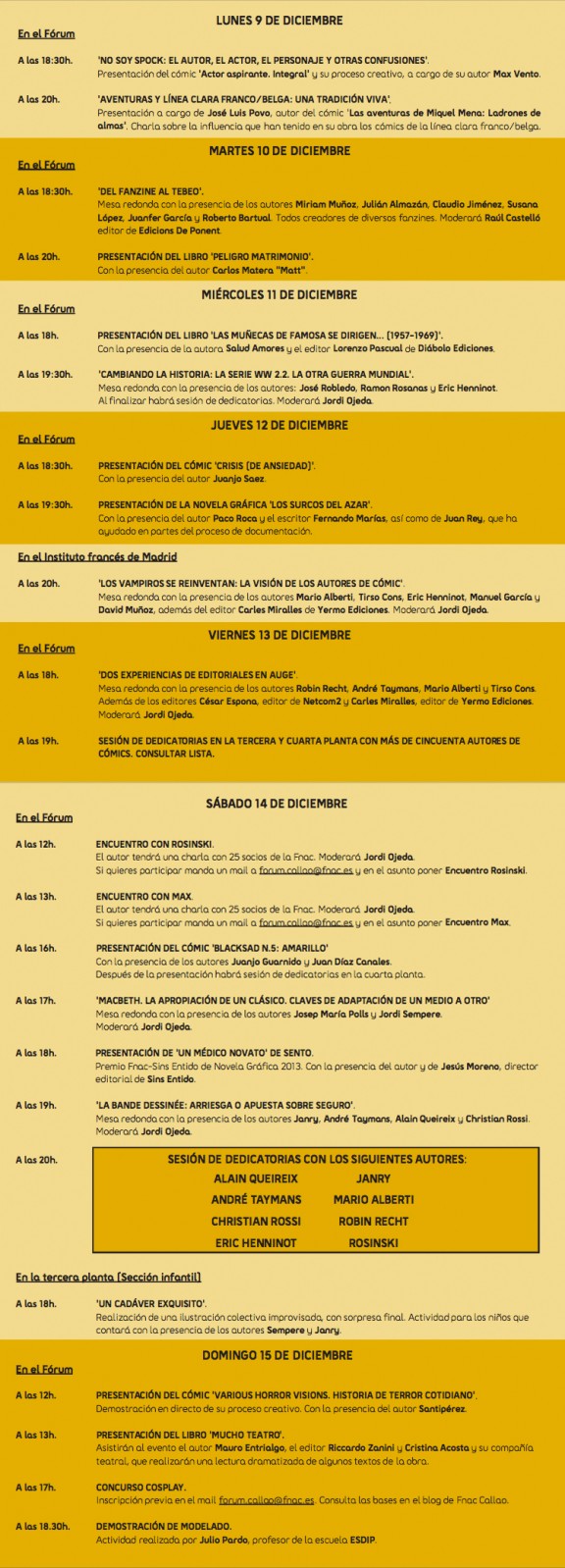 VIII Jornadas Comiqueras Fnac SD