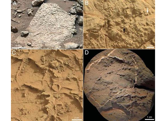 Marte - rocas del cráter Gale