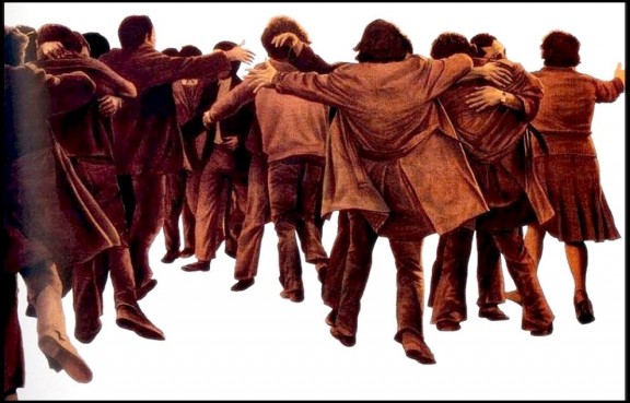 El abrazo (Juan Genovés 1976)